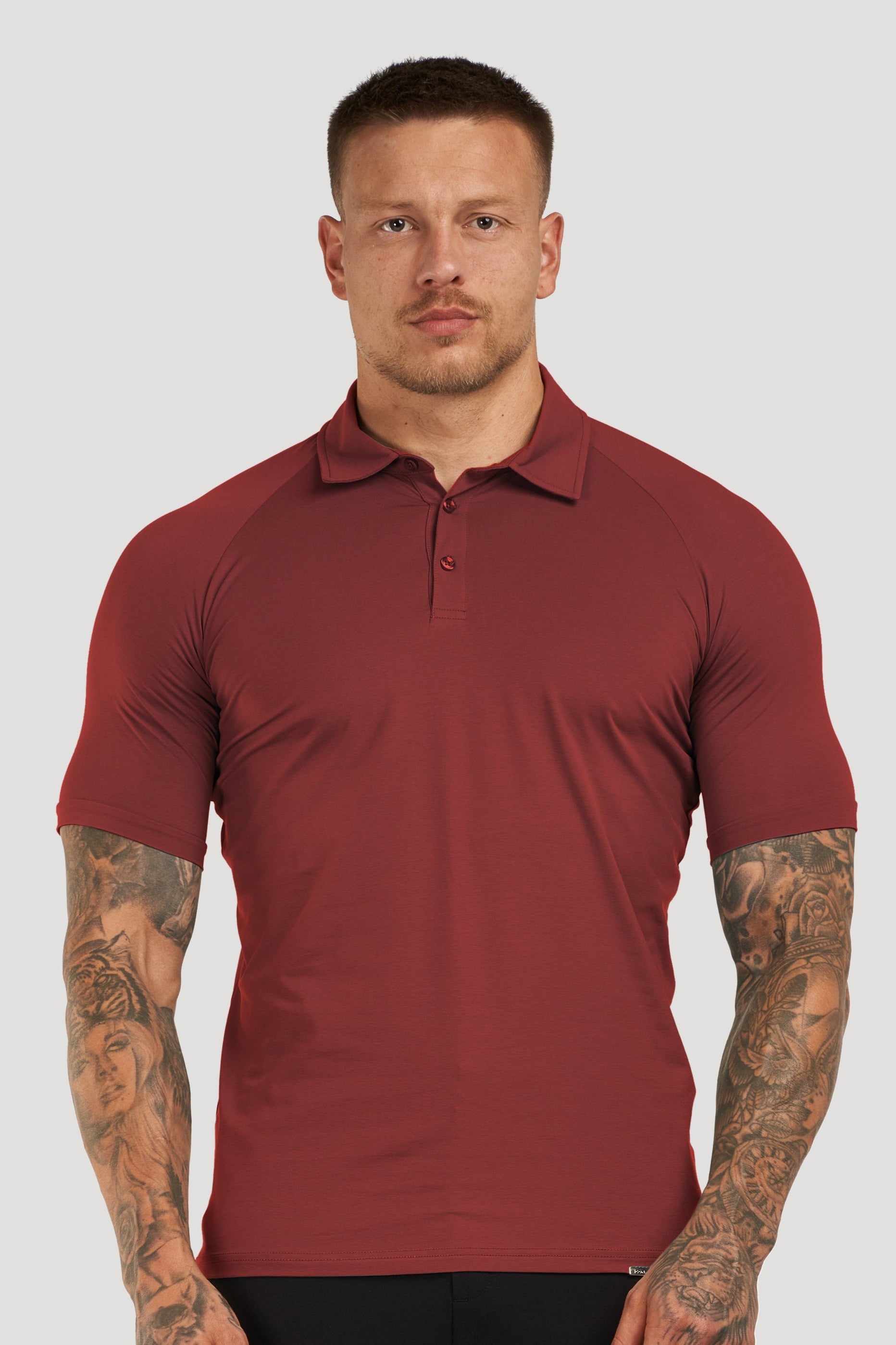 THE MUSCLE BUTTON POLO - PURECLO