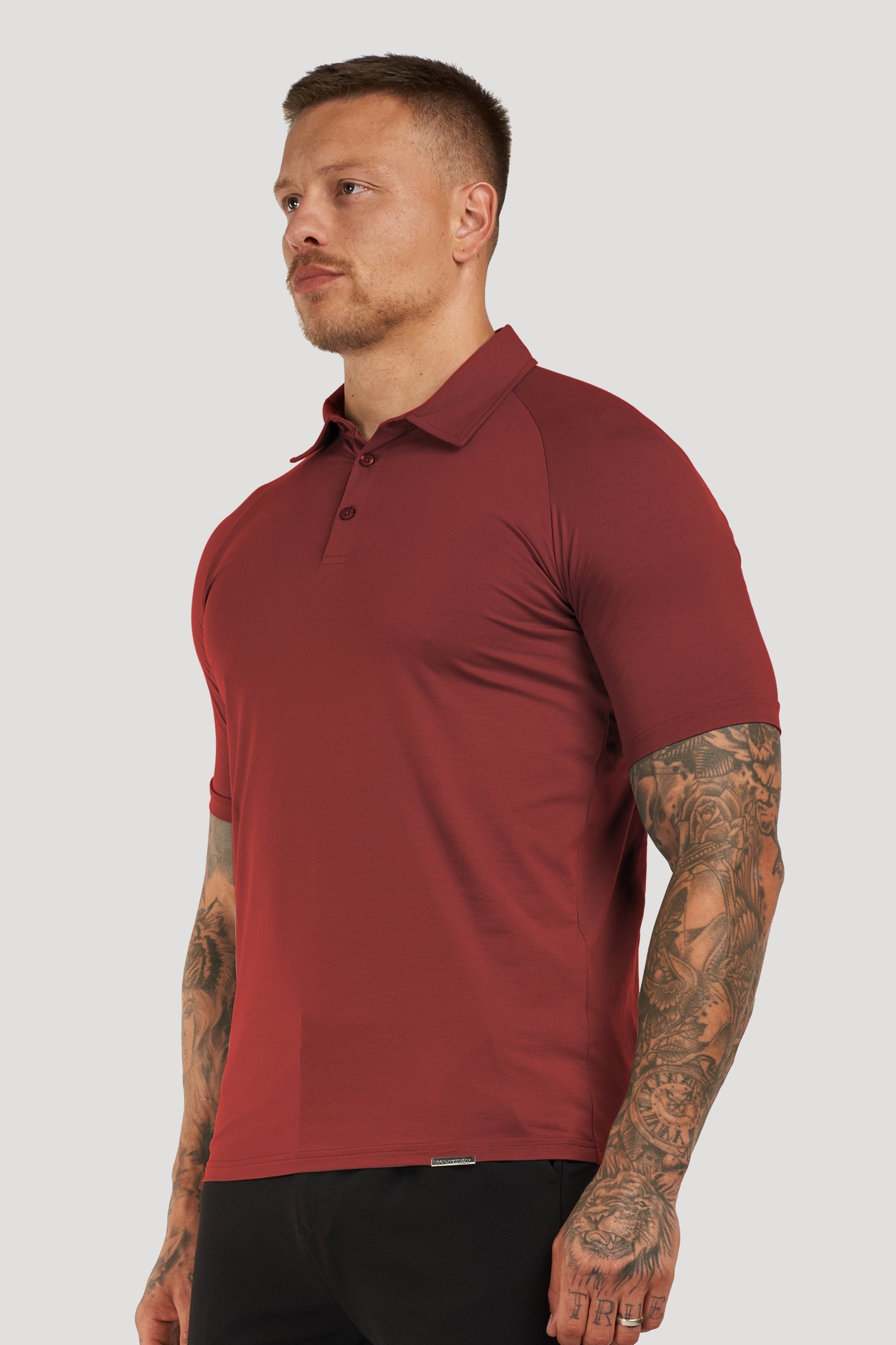 THE MUSCLE BUTTON POLO - PURECLO
