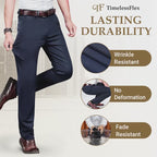 Pure™ TimelessFlex – Pantalones Clásicos de Corte Recto para Hombre con Elasticidad 4-Way Stretch