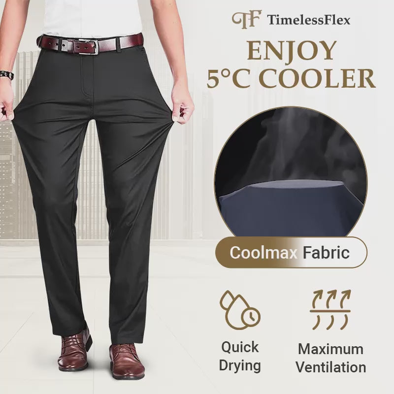 Pure™ TimelessFlex – Pantalones Clásicos de Corte Recto para Hombre con Elasticidad 4-Way Stretch