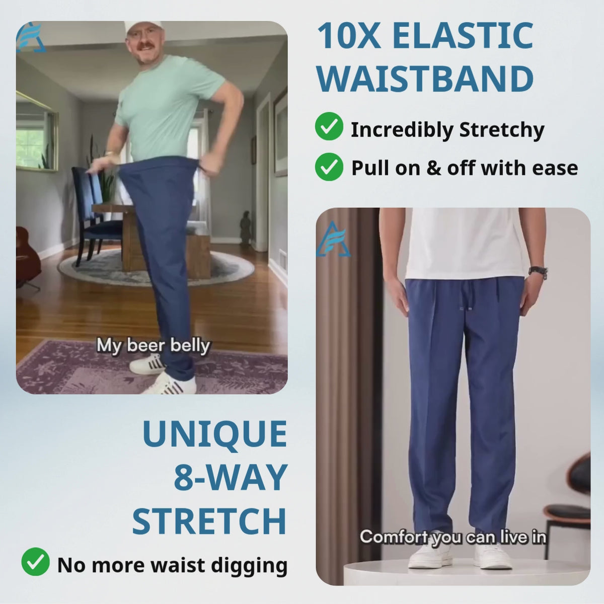 Pure AirFlex Pants – Smart Comfort. Effortless Style