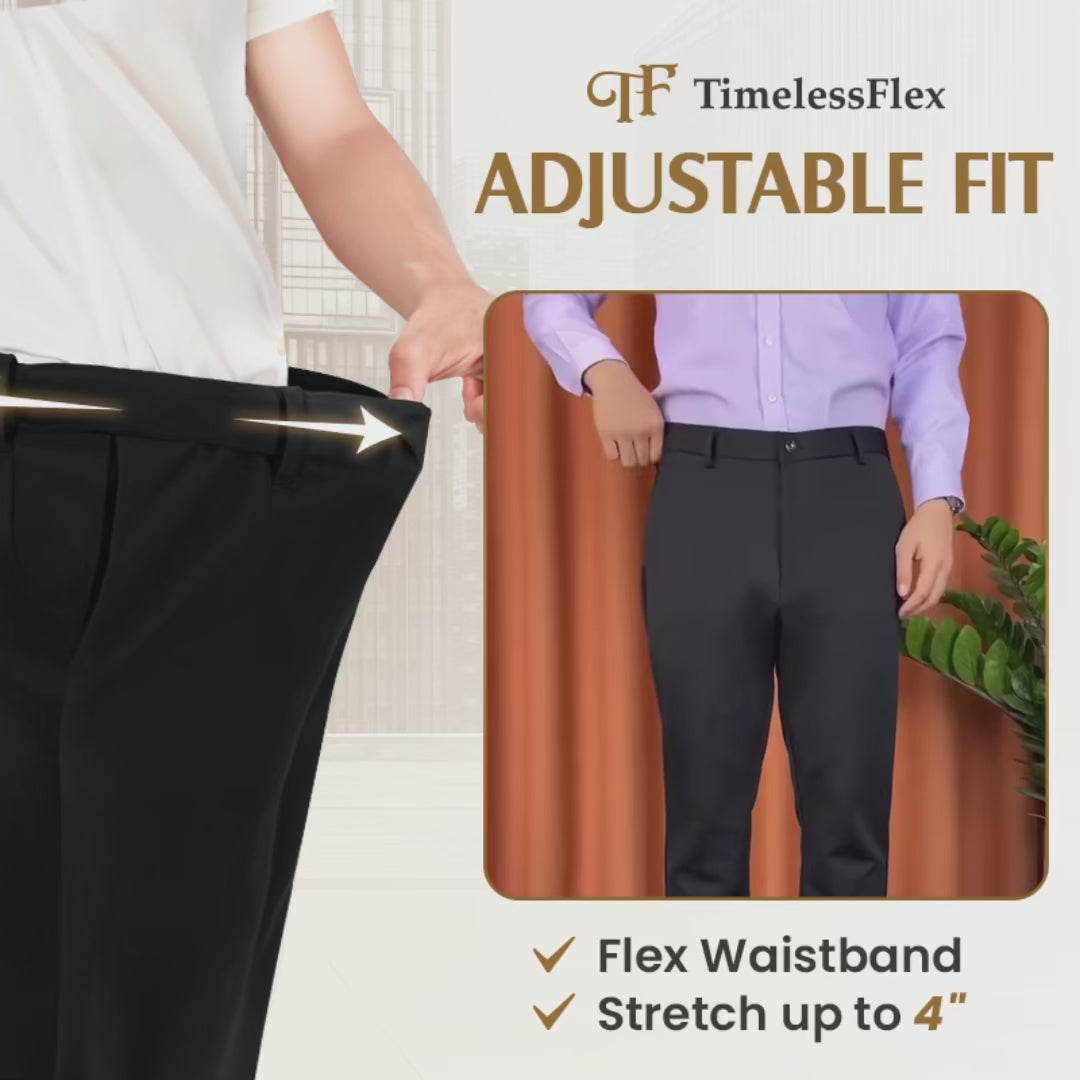 Pure™ TimelessFlex – Pantalones Clásicos de Corte Recto para Hombre con Elasticidad 4-Way Stretch