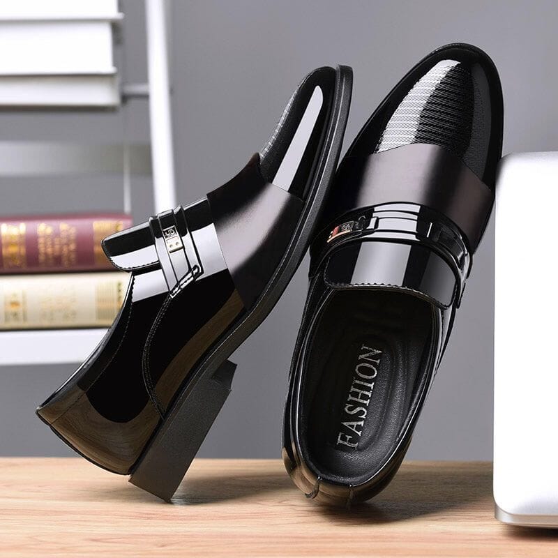 Ultra Gloss Leather Business Shoe - Pure