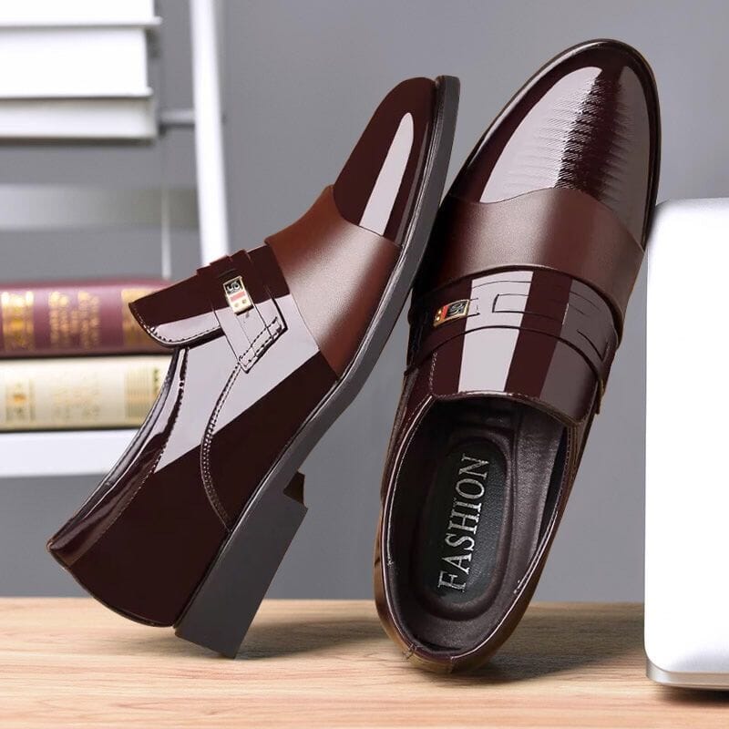 Ultra Gloss Leather Business Shoe - Pure