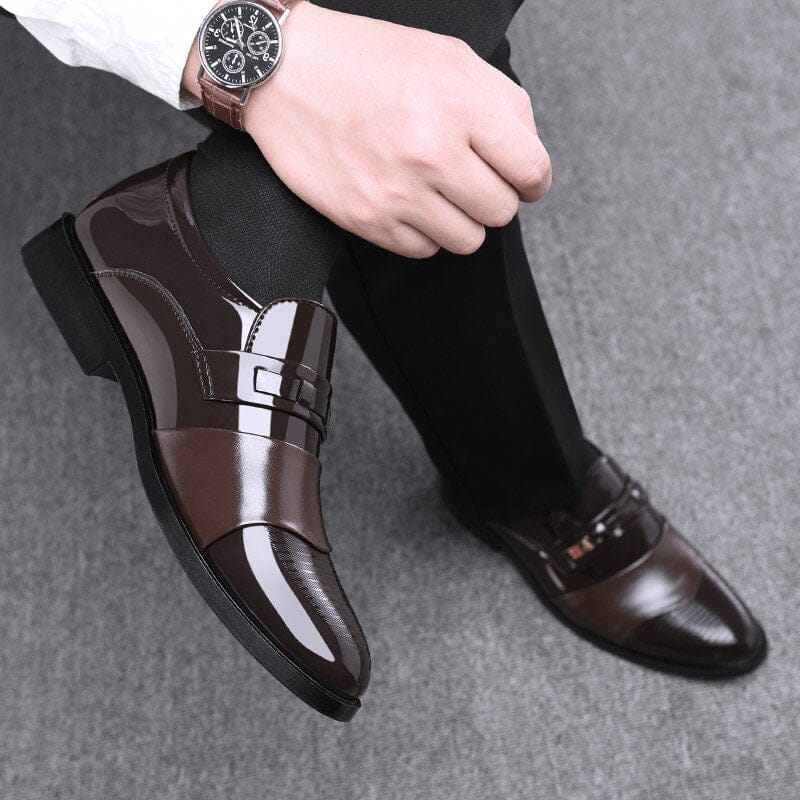 Ultra Gloss Leather Business Shoe - Pure