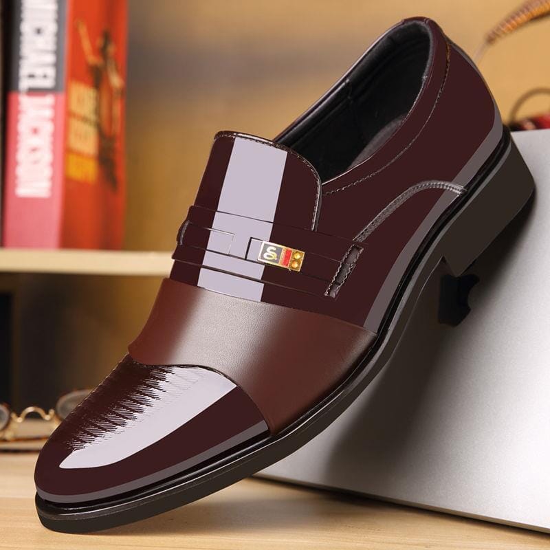 Ultra Gloss Leather Business Shoe - Pure