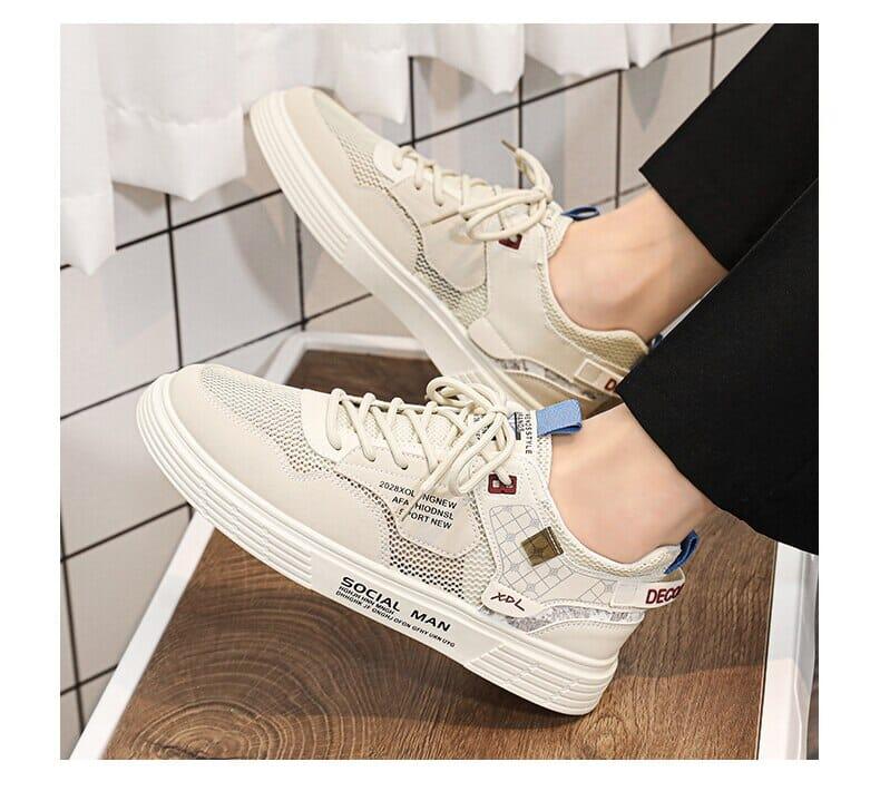 Men's Casual Sneakers New Social Man - Pure - PURECLO